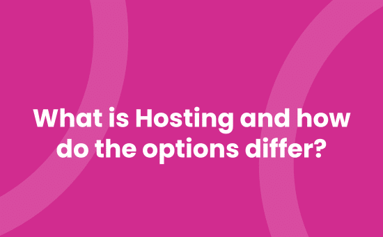 What is hosting and how do the options differ