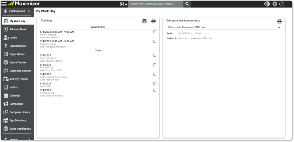 Maximizer Cloud M5 Update: Highlights