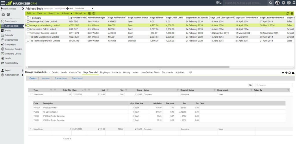 Solution Spotlight  –  Avrion App  –  Financials for Sage 50