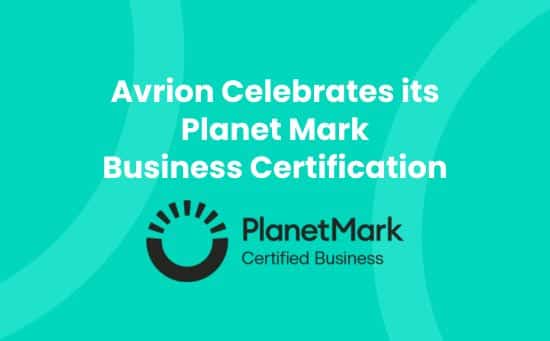 Avrion Celebrates its Planet Mark Business Certification