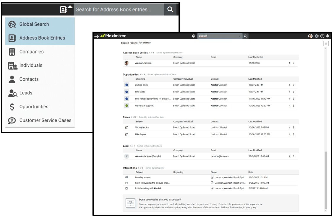 Maximizer CRM 2024.1 On-Premise Update