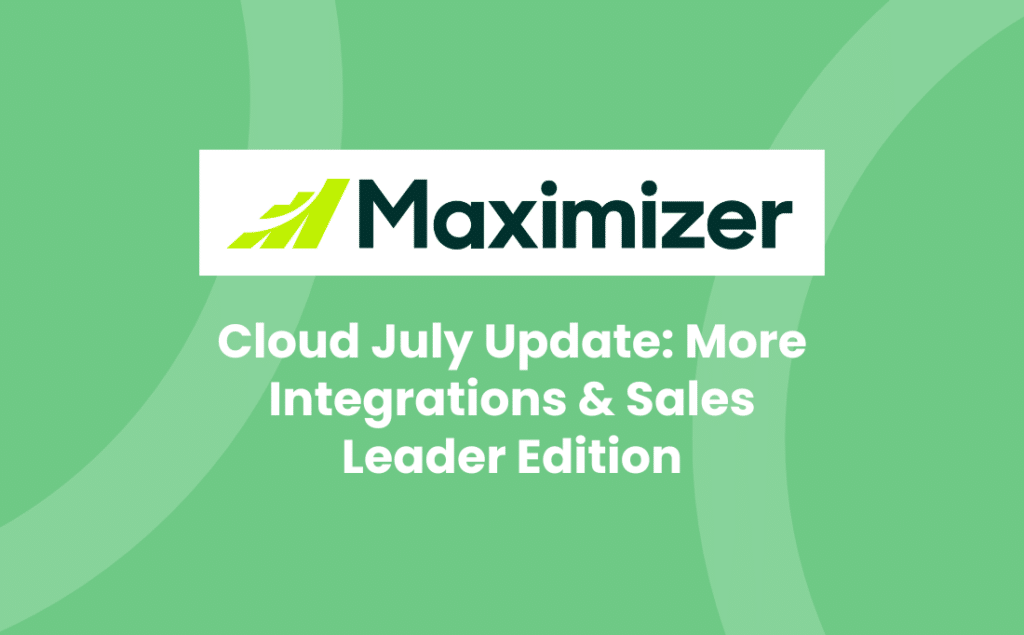 Cloud July Update: More Integrations & Sales Leader Edition