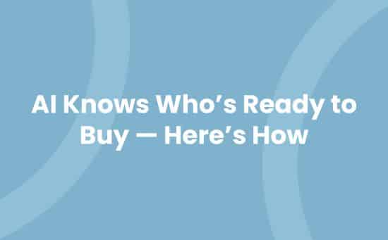 AI-based lead readiness predictive data chart